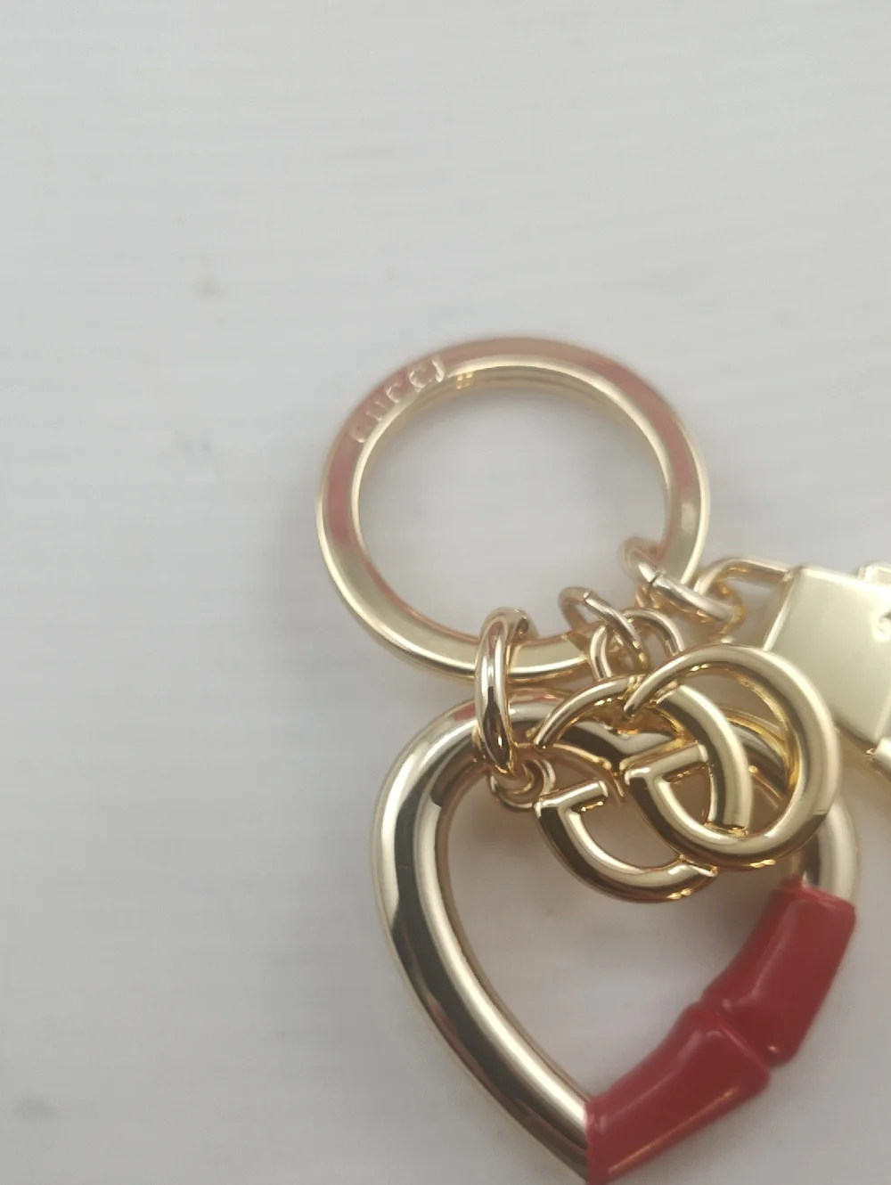 Authentic Gucci Bagcharm Rosso Ancora red enamel Retail $799